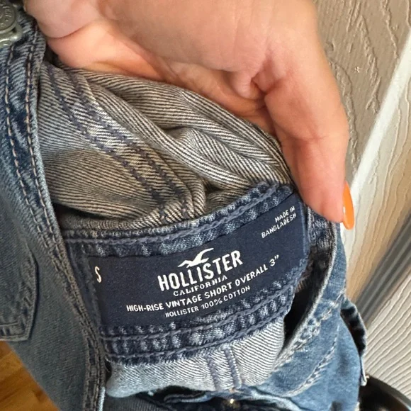 Hollister Blue Denim Overalls - Picture 5 of 6